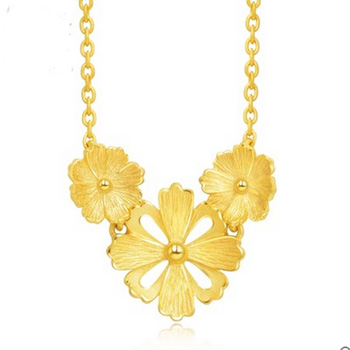 gold flower pendant