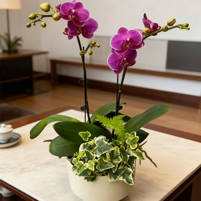 Two Butterfly Orchids